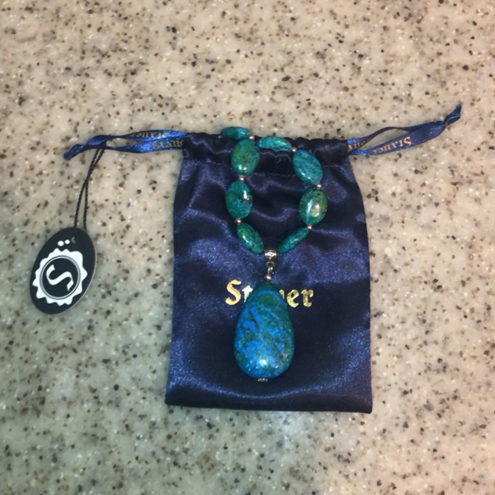 Stauer Earth & Sea Chrysocolla Necklace